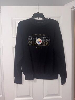 Pittsburgh Steelers Black Crewneck Sweatshirt